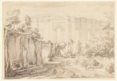 Design pro Hemicycle, Villa Albani, Řím, Itálie od Carlo Marchionni