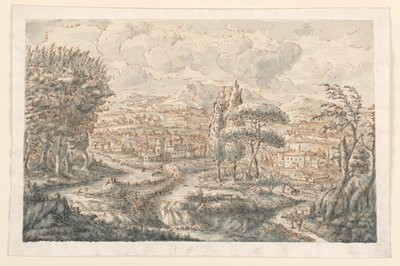 Kresba, Údolí, 1750-70 od Carlo Marchionni