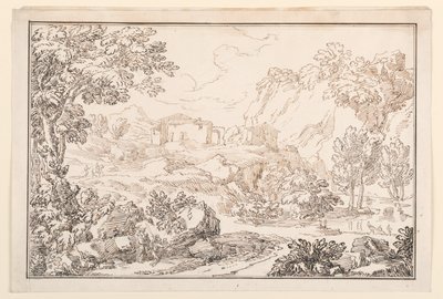Kresba, Krajina, 1770-86 od Carlo Marchionni