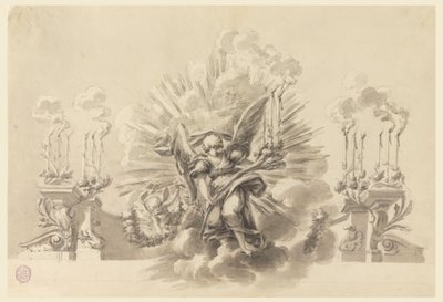 Kresba, Návrh slavnostní výzdoby, asi 1760 od Carlo Marchionni
