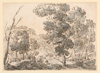 Kresba, Silnice v hornaté zemi, 1770-1786 od Carlo Marchionni