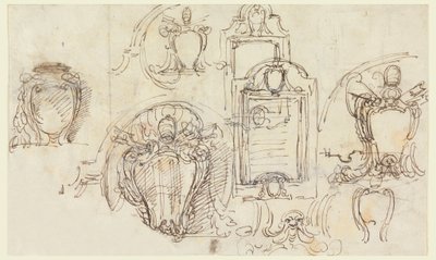 Kresba, náčrtky, 1740-58 od Carlo Marchionni