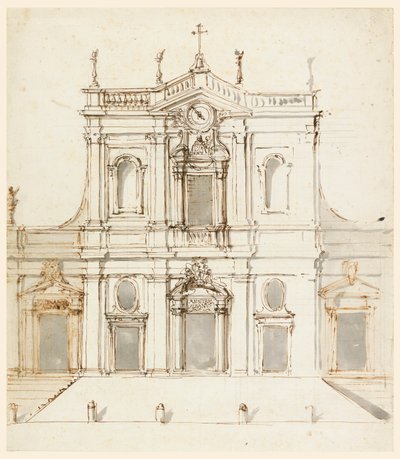 Fasáda s Albani Arms od Carlo Marchionni
