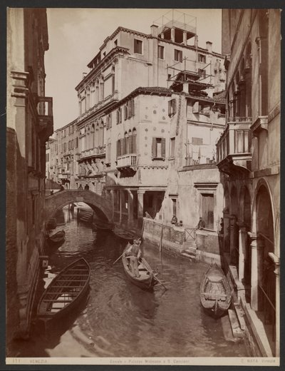 Canal a Widmann Palazzo u svatého Canciana od Carlo Naya