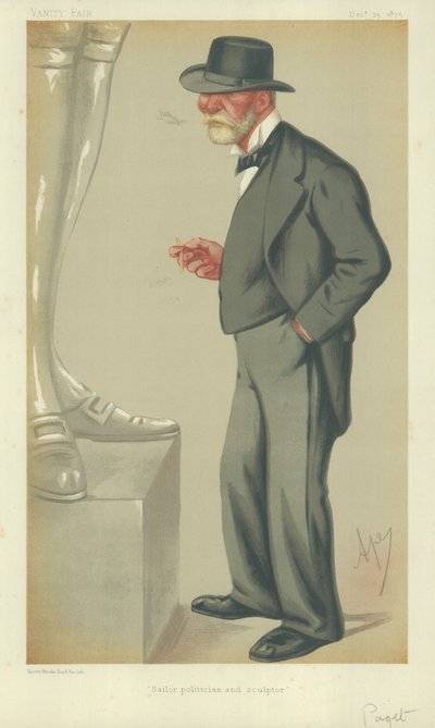 Admirál The Right Hon Lord Clarence Paget od Carlo Pellegrini