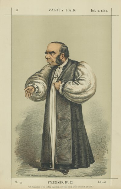 Biskup z Peterborough (Dr. Magee) od Carlo Pellegrini