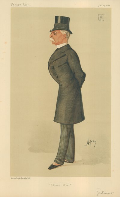Generál Sir Donald Martin Stewart, Ahmed Khel, 15. ledna 1887, karikatura Vanity Fair od Carlo Pellegrini
