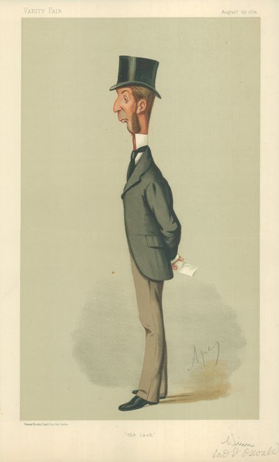 Pan Rowland Winn, Bič, 29. srpna 1874, karikatura Vanity Fair od Carlo Pellegrini