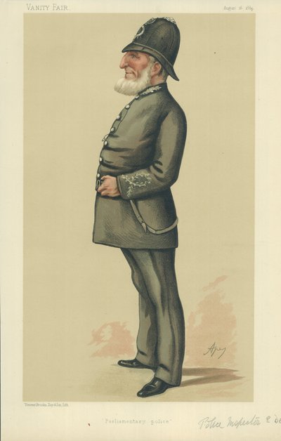 Policejní inspektor Ebenezer Denning od Carlo Pellegrini