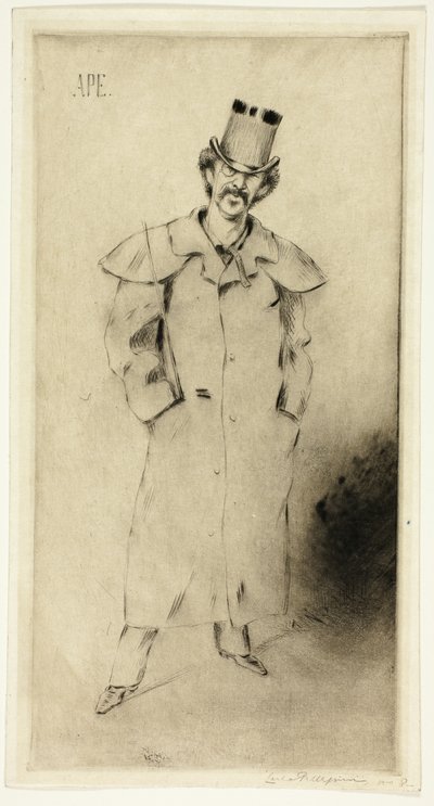 Portrét Whistlera od Carlo Pellegrini