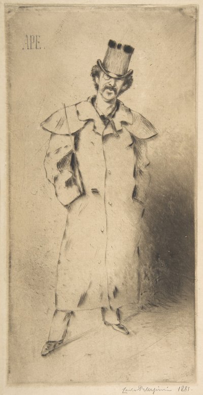 Portrét Whistlera, 1881. od Carlo Pellegrini