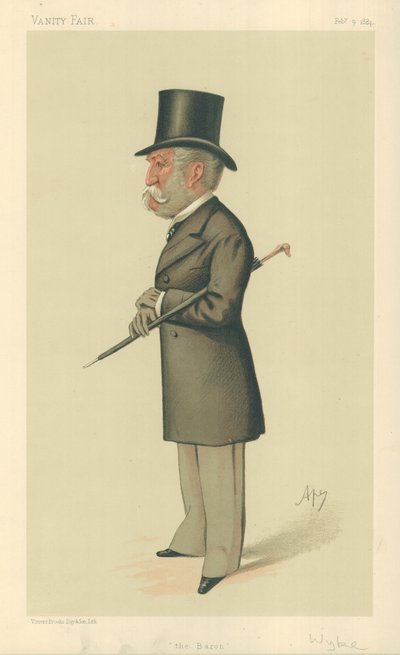 Sir Charles Lennox Wyke, Baron, 9. února 1884, karikatura Vanity Fair od Carlo Pellegrini