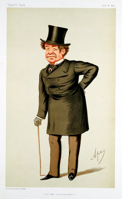William Howard Russell, britský novinář irského původu, 1875 od Carlo Pellegrini