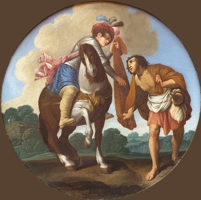 Německy: Der Heilige Martin und der Bettler Svatý Martin a žebrák od Carlo Saraceni