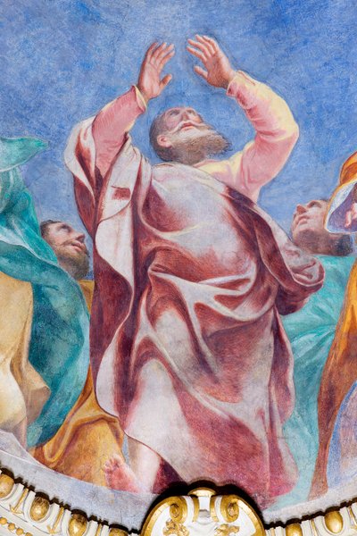 Seslání Ducha svatého na Dvanáct apoštolů (detail), kolem roku 1575 od Carlo Urbino