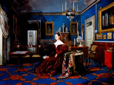 Portrét Marie Kristiny Savojské v paláci Caserta (olej na plátně) od Carlo de Falco