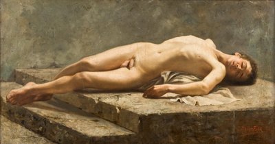 Ležící akt od Carlos Baca Flor