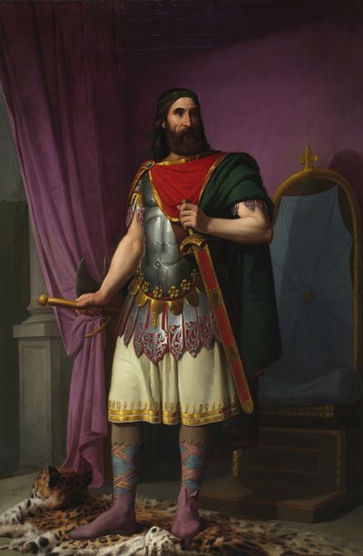 Egica, král Vizigótů, 1853 od Carlos María Esquivel y Rivas