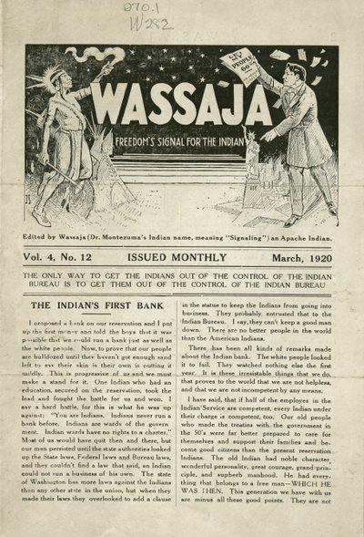Vydání Wassaja, sv. 4, č. 12 od Carlos Montezuma