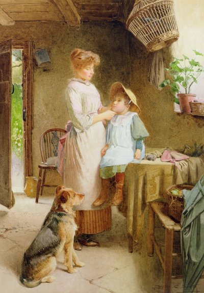 The New Bonnet (olej na plátně) od Carlton Alfred Smith