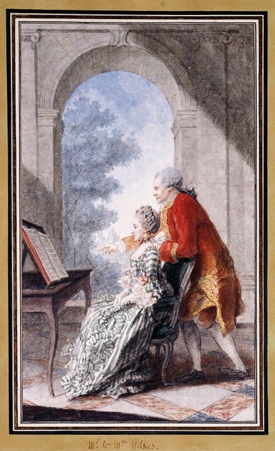 John Wilkes a slečna Gertrude Carmontelle, od Carmontelle