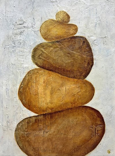 Skládané zenové kameny od Carolina Gårdheim