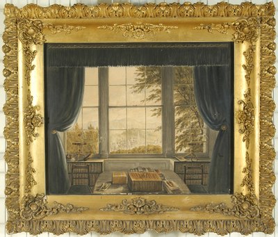 Jižní okno pracovny Grety Hall, 1841 od Caroline Bowles