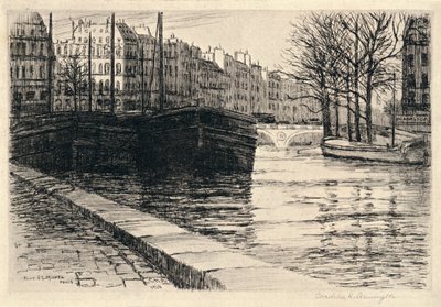 Pont St Michel, 1915 od Caroline Helena Armington