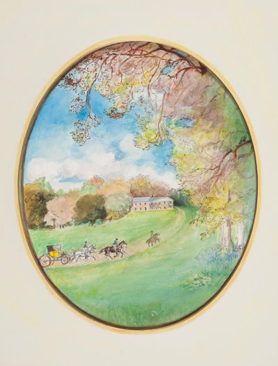 Od zimy do léta, 2009 (wc na papíře) od Caroline Hervey Bathurst