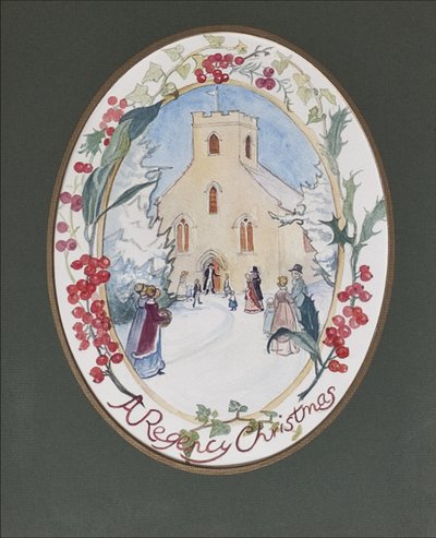 Regency Christmas, 2008 (wc na papíře) od Caroline Hervey Bathurst