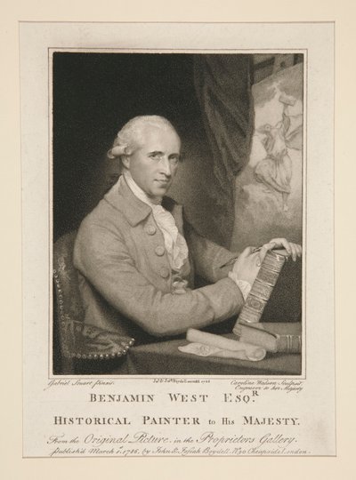 Benjamin West Esq.r / Historický malíř Jeho Veličenstvu od Caroline Watson