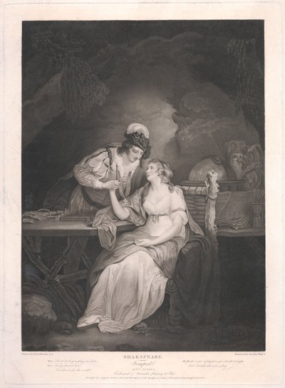 Bouře, dějství V, scéna I od Caroline Watson