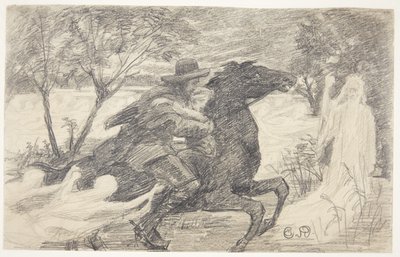Motiv z Goethova "Erlkönig" od Caroline van Deurs