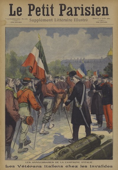 Výročí italské kampaně: Italští veteráni na návštěvě Les Invalides v Paříži od Carrey