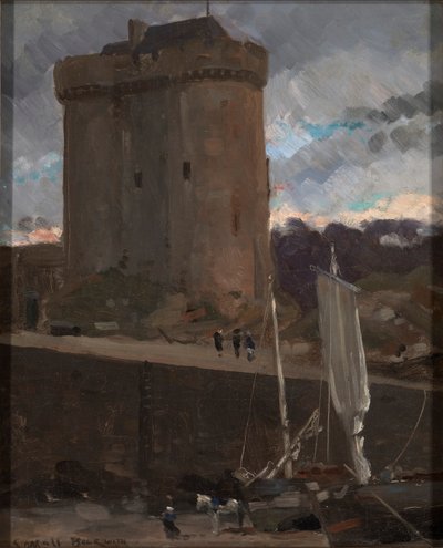 La Tour de Solidor v St. Severin, Normandie od Carroll Beckwith