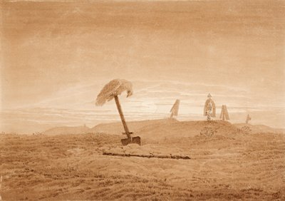 Krajina s Gravesem, c. 1835-1837 od Caspar David Friedrich