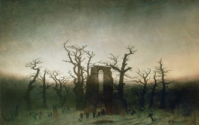 Opatství v Oakwoodu od Caspar David Friedrich