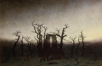 Opatství v dubovém lese od Caspar David Friedrich