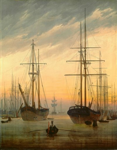 Pohled na přístav od Caspar David Friedrich