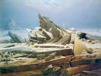 Severní ledový oceán od Caspar David Friedrich