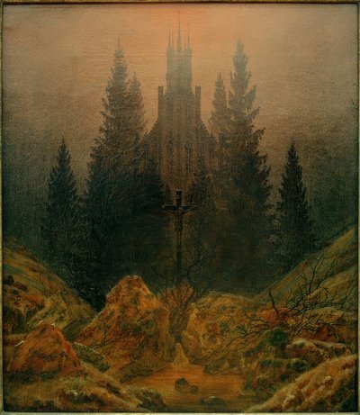 Kříž v horách od Caspar David Friedrich