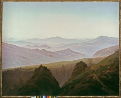 Ráno na horách od Caspar David Friedrich