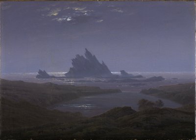 Skalní útes na mořské pláži od Caspar David Friedrich