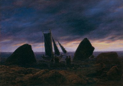 Rybářská loď u Baltského moře, c. 1830 od Caspar David Friedrich
