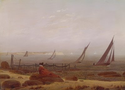 Žena u moře. Kolem roku 1818 od Caspar David Friedrich