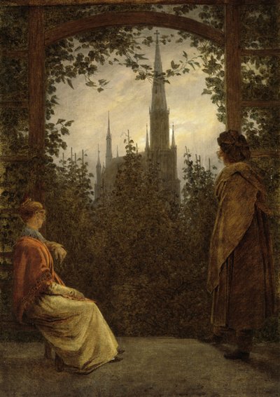 Garden Bower v Greifswaldu, 1818 od Caspar David Friedrich