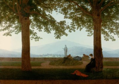 Zahrada a terasa od Caspar David Friedrich