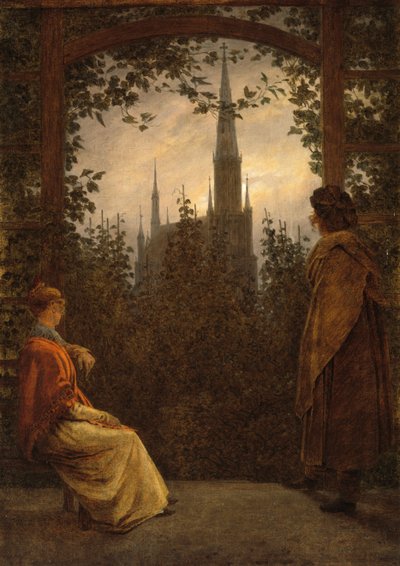 Zahradní pavilon od Caspar David Friedrich