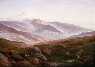 Německy: Erinnerungen an das Riesengebirge Vzpomínky na Krkonoše od Caspar David Friedrich