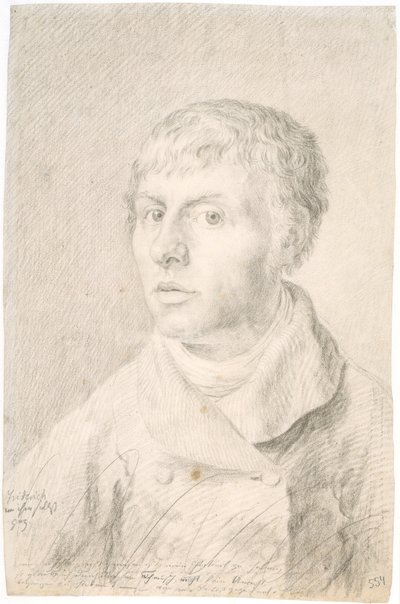 Německy: Selbstbildnis Autoportrét od Caspar David Friedrich